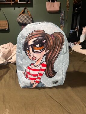 Light Blue Polka Dot Sandoner Smooth Hustler Backpack